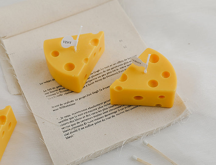 Quirky and Cozy: Handmade Cheese Scented Candle - Elm Studio