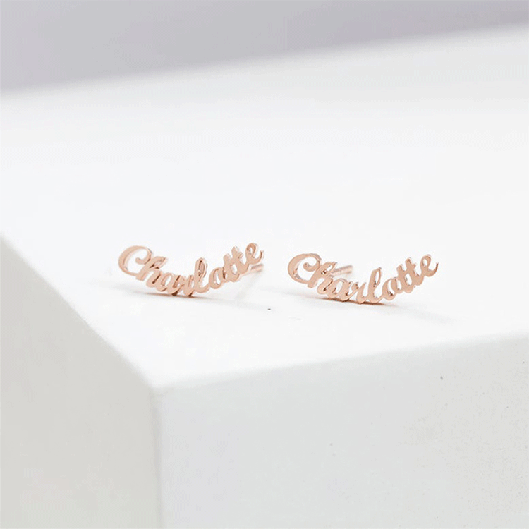 Name Stud Earrings