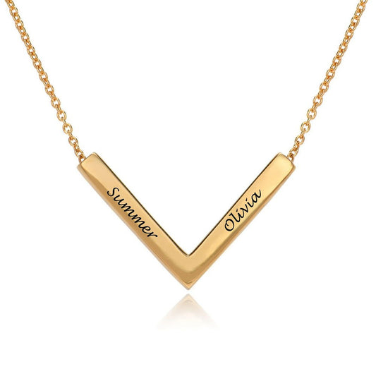 V-shaped Bar Necklace