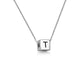 engraving cube necklace