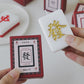 Mahjong Tile Candles, Mah Jongg Red Dragon & Green Dragon - Elm Studio