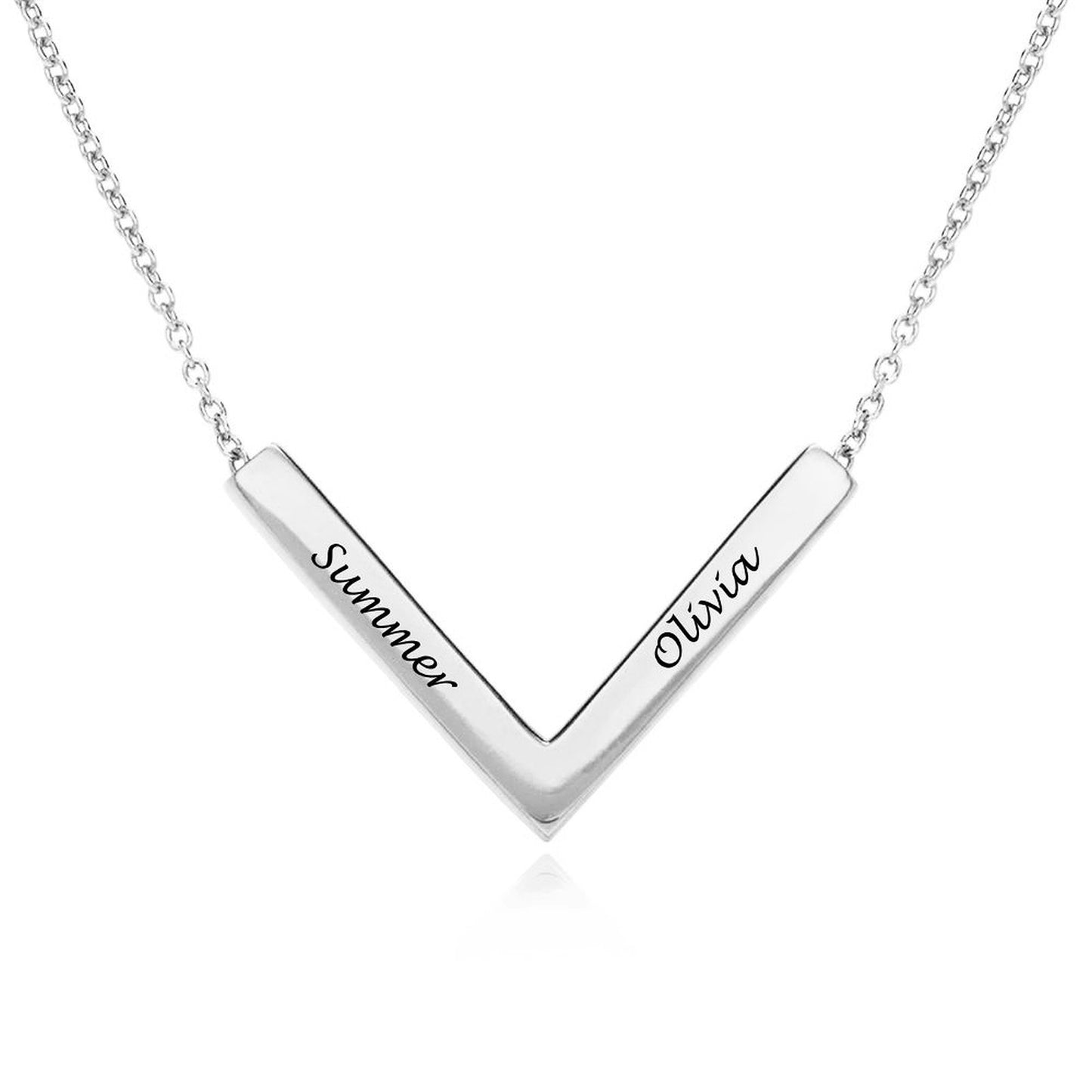 V-shaped Bar Necklace