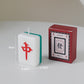 Mahjong Tile Candles, Mah Jongg Red Dragon & Green Dragon - Elm Studio