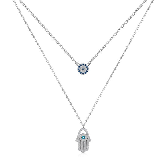 Hamsa hand necklace