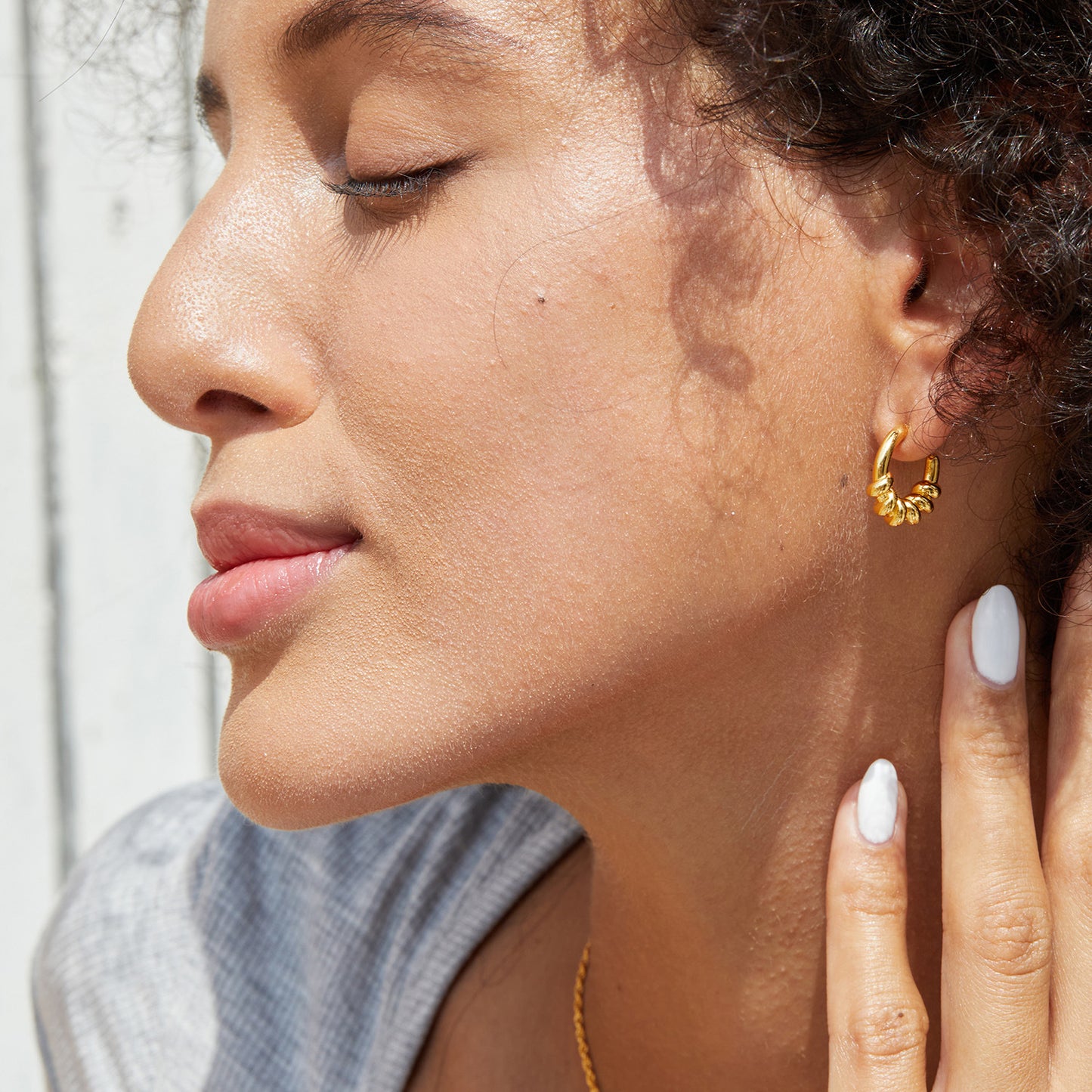 Dainty Gold Hoops