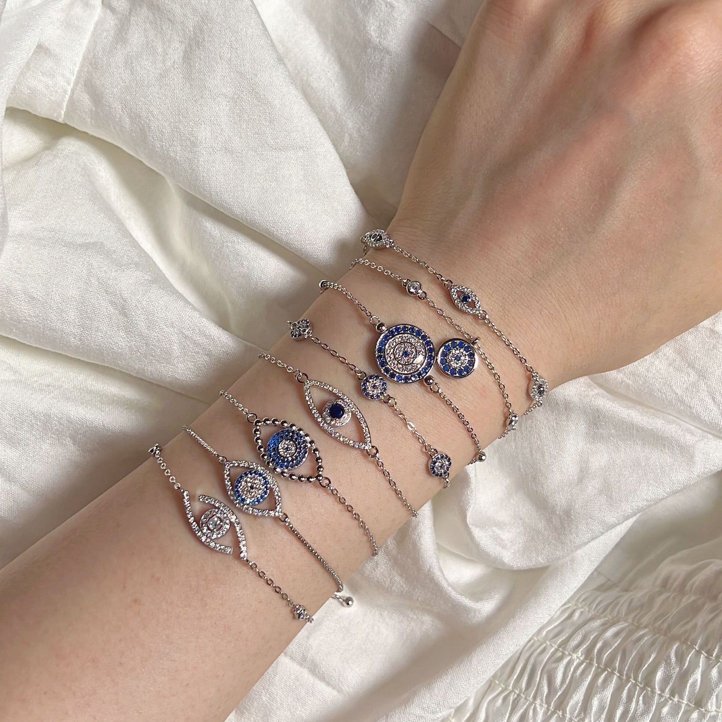 Dazzling Evil Eye Bracelet