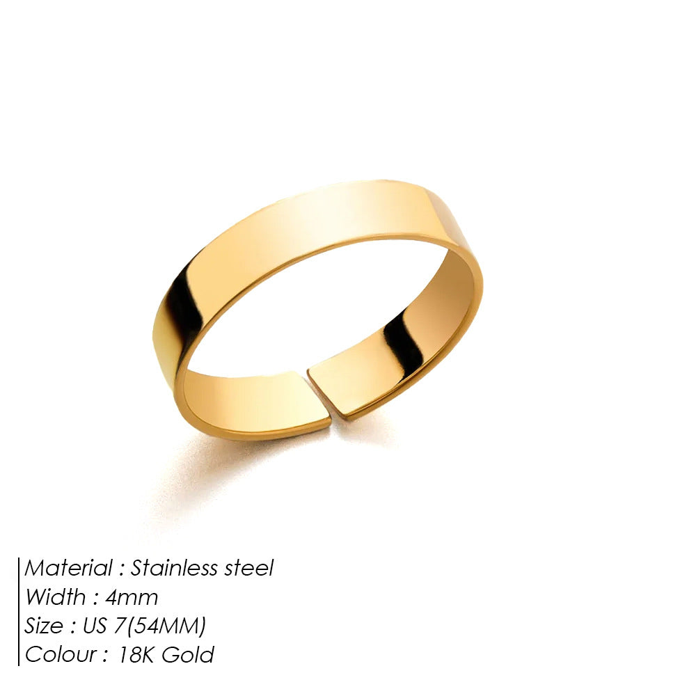 Sleek Simple Band Ring