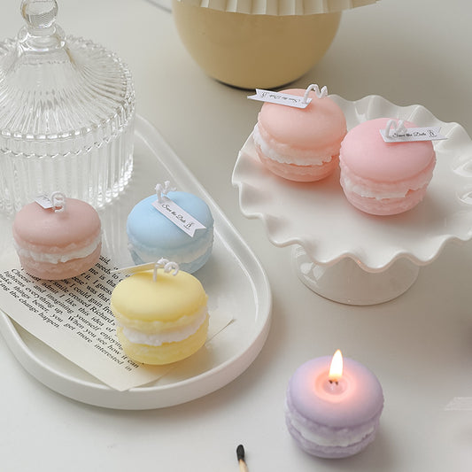 Sweet Delight: Half Dozen Macaron Scented Candles - Elm Studio