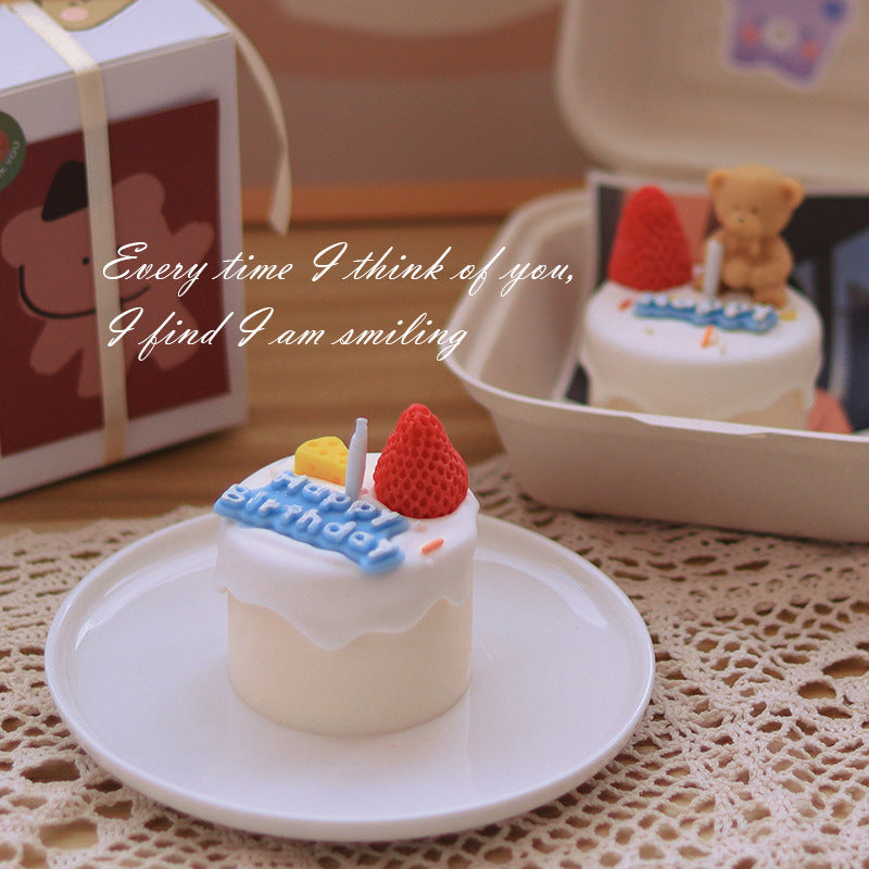 Happy Birthday Cake Candle - Elm Studio