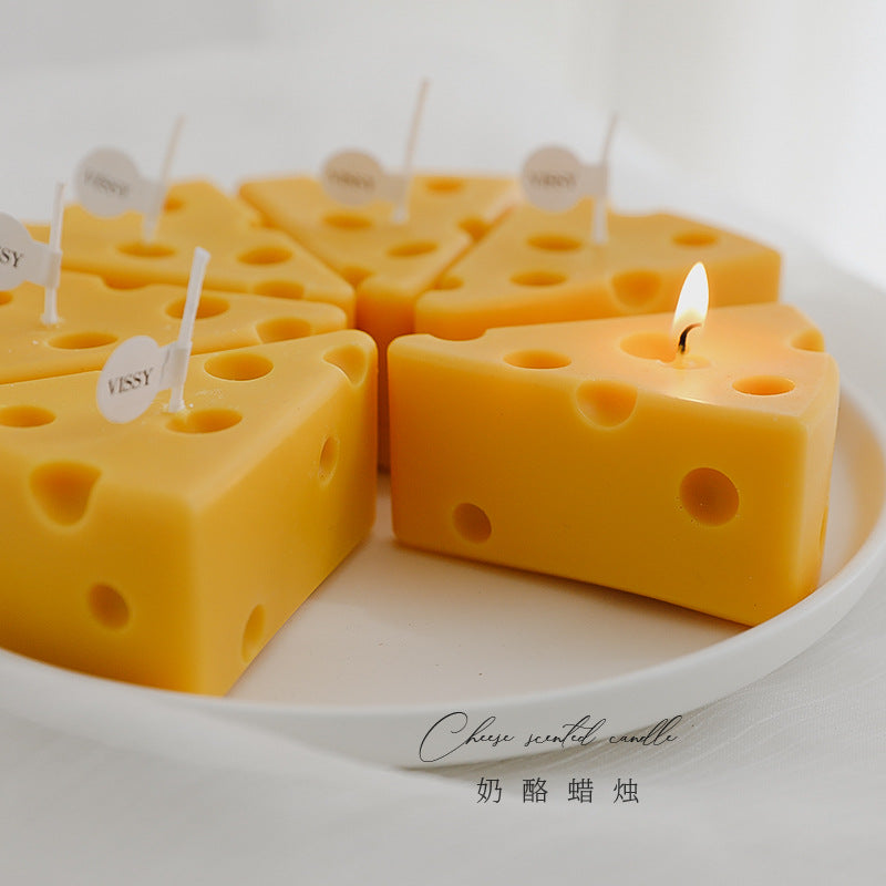 Quirky and Cozy: Handmade Cheese Scented Candle - Elm Studio