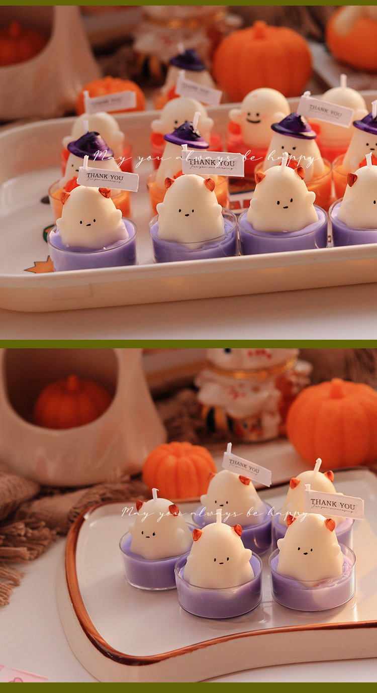 Cute Halloween Ghost Candle Set - Elm Studio