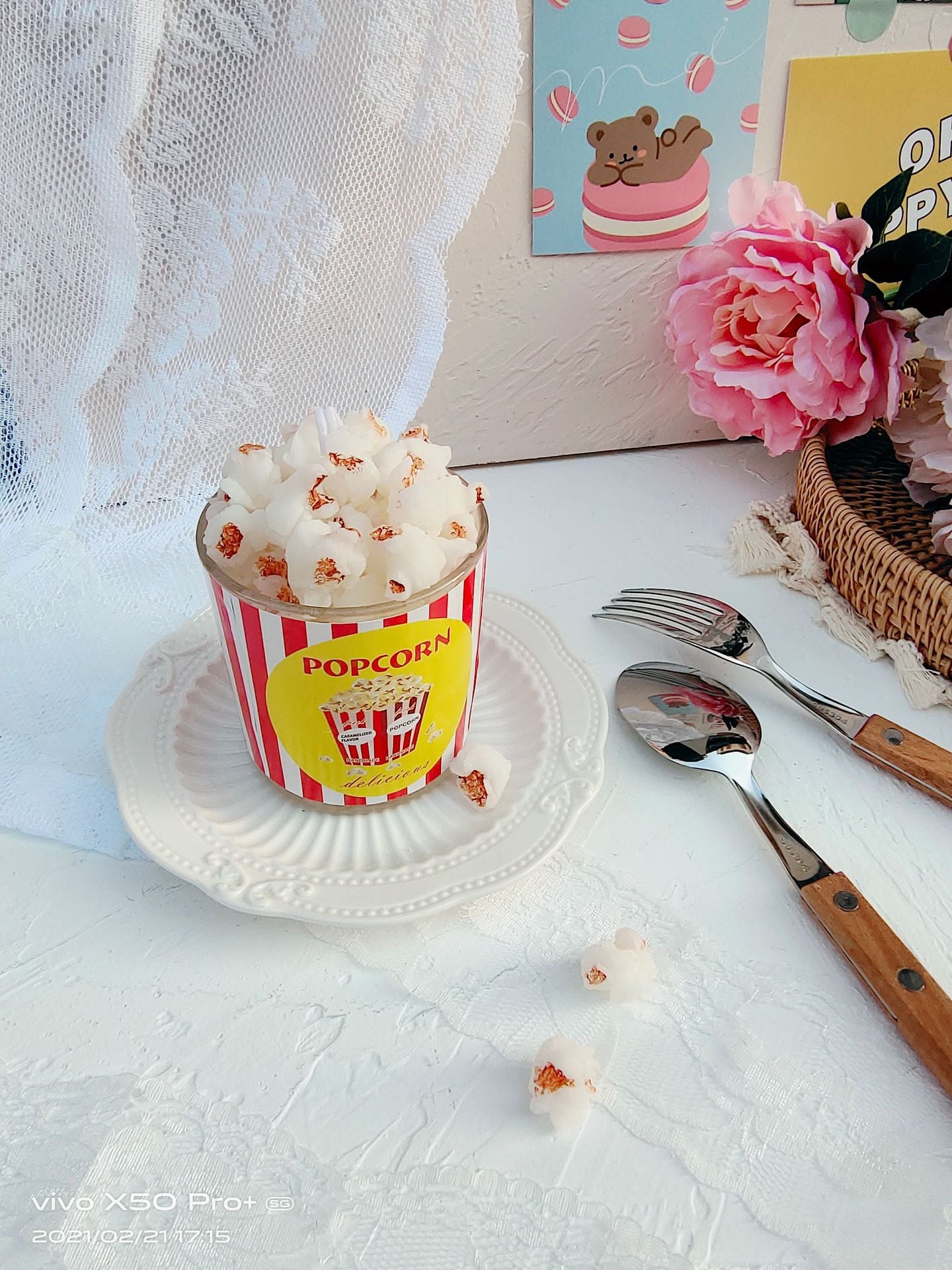 popcorn scented candle cup - Elm Studio