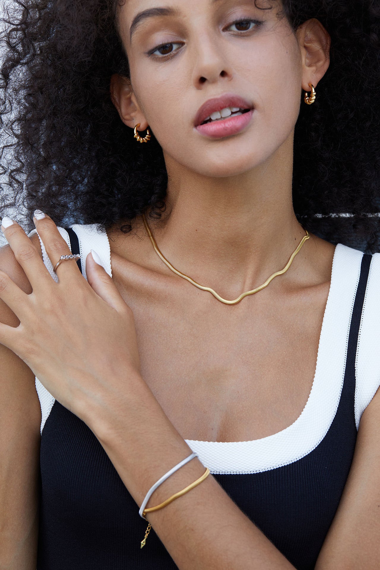 Dainty Gold Hoops