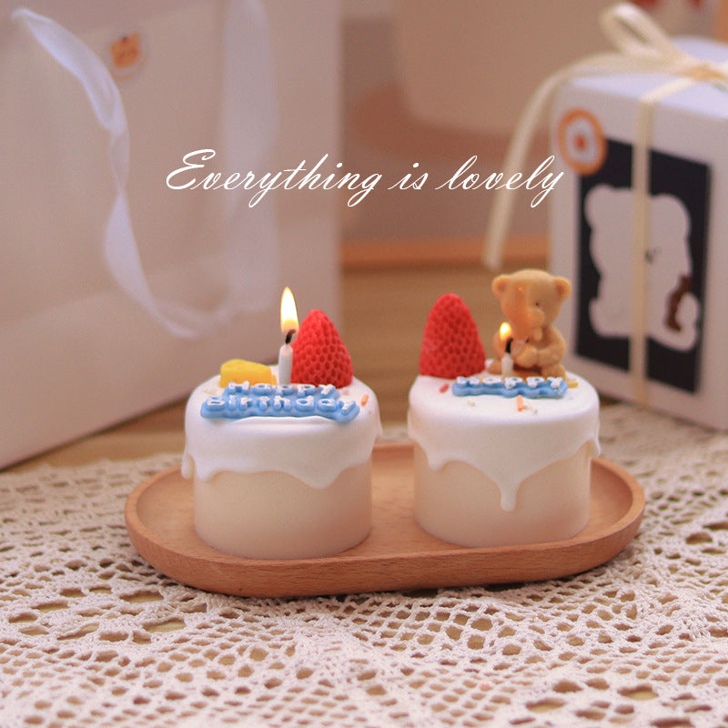 Happy Birthday Cake Candle - Elm Studio