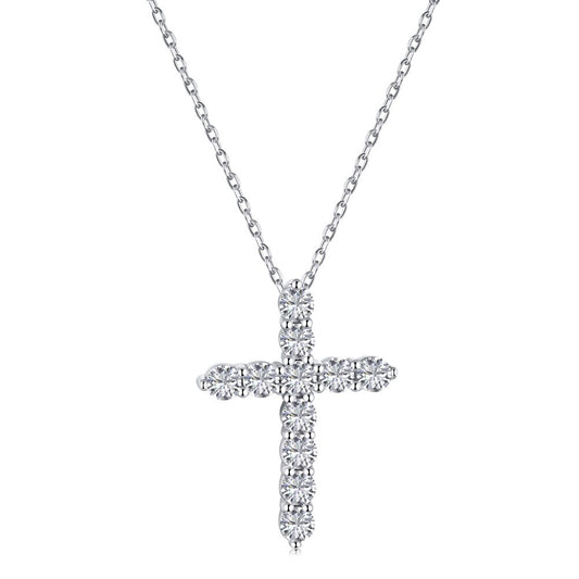 Cubic Zirconia Cross Pendant - Elm Studio