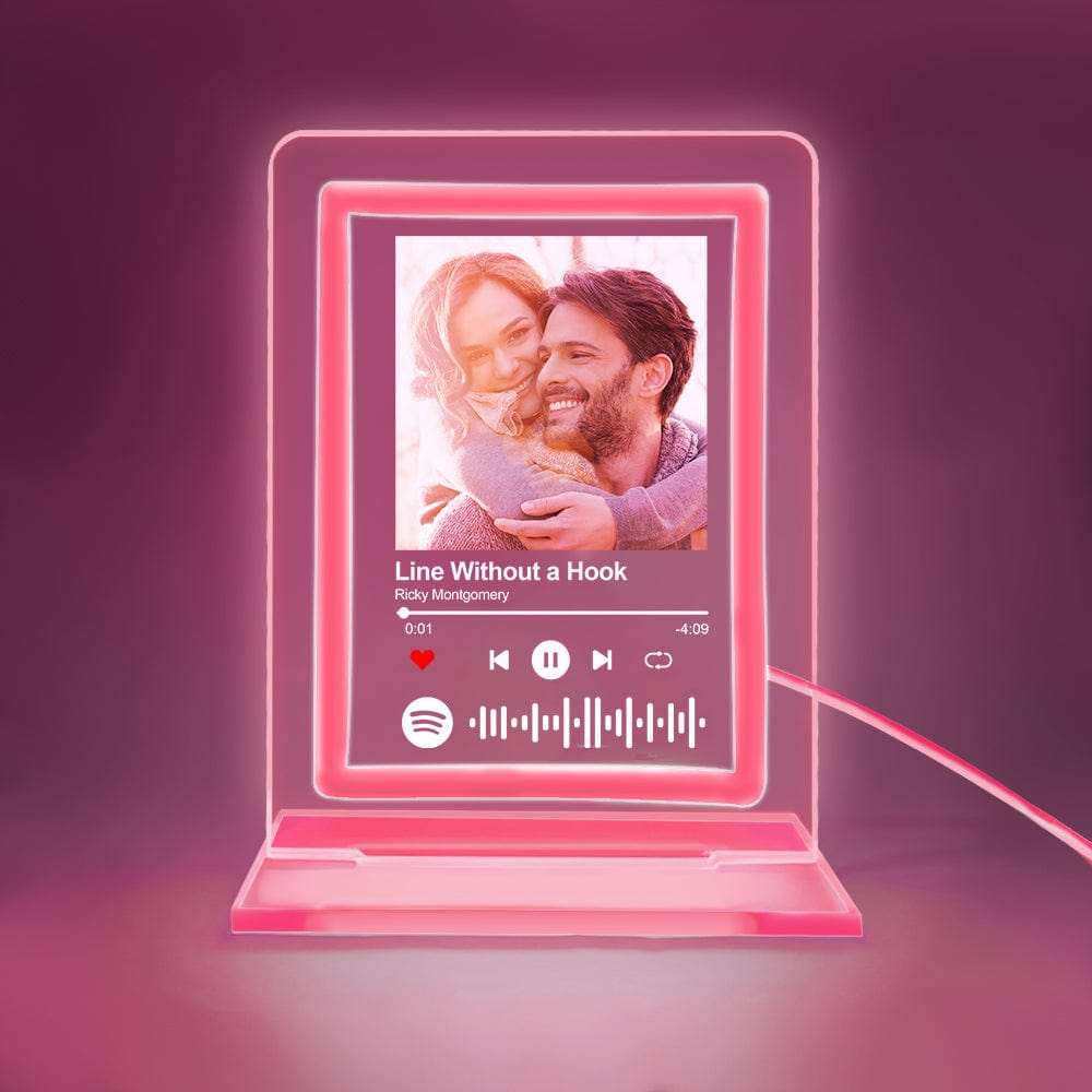 Custom Spotify Night Light Personalized Music Plaque Gifts for Lovers - Elm Studio