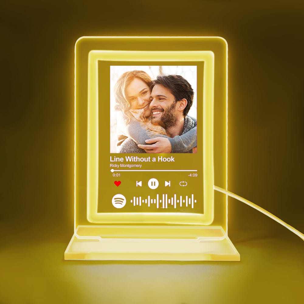 Custom Spotify Night Light Personalized Music Plaque Gifts for Lovers - Elm Studio