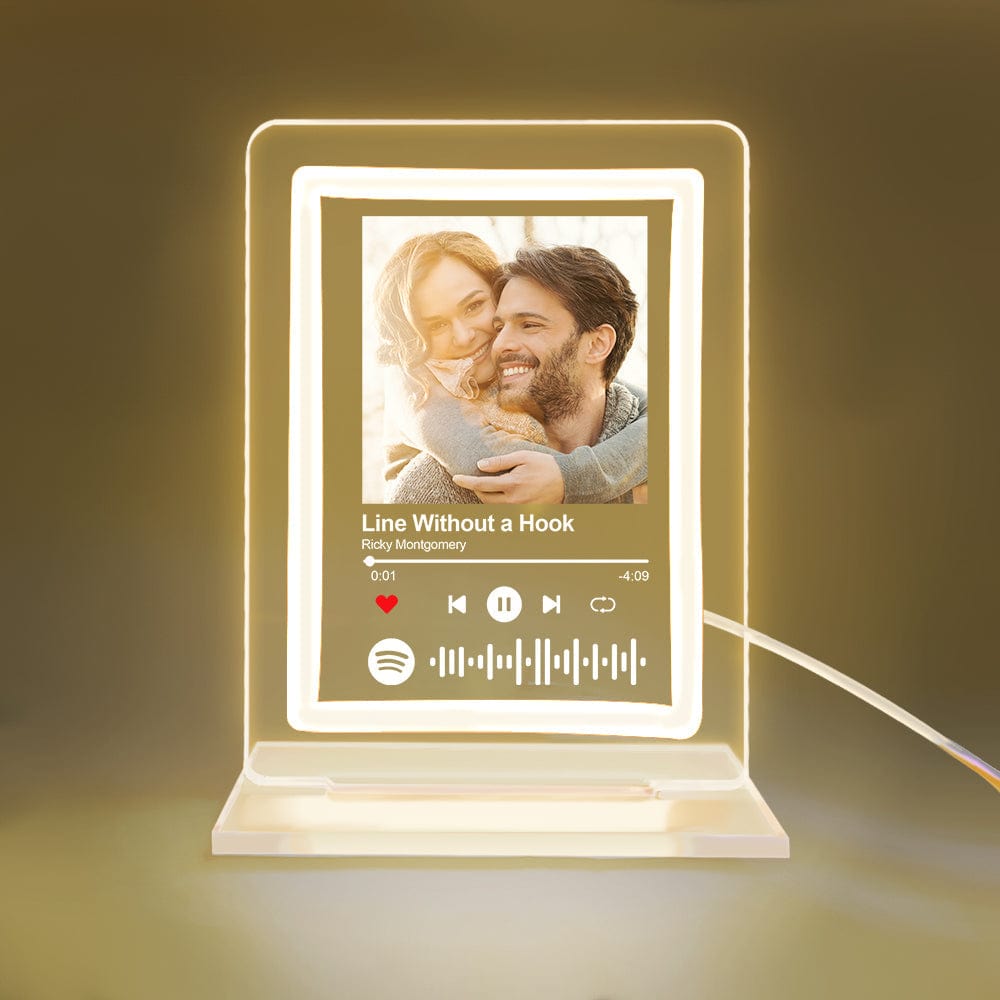 Custom Spotify Night Light Personalized Music Plaque Gifts for Lovers - Elm Studio