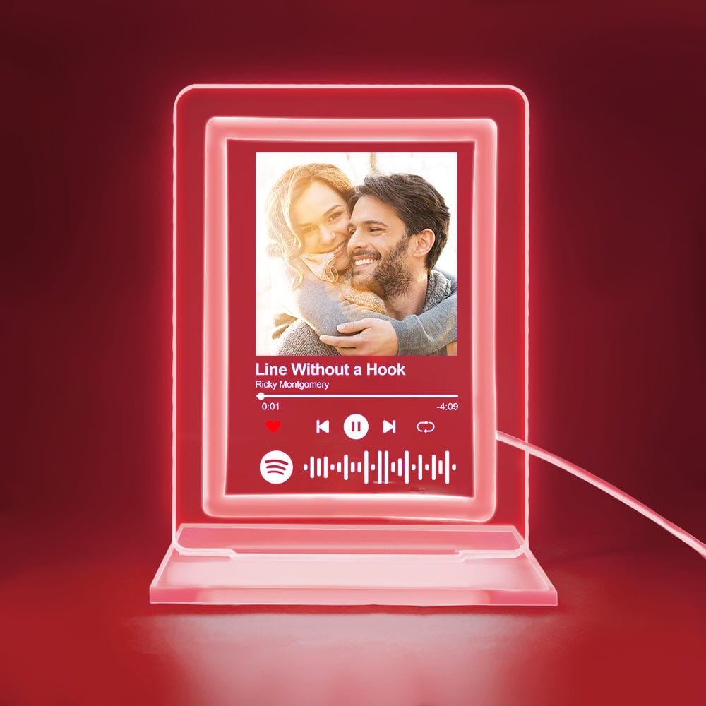 Custom Spotify Night Light Personalized Music Plaque Gifts for Lovers - Elm Studio