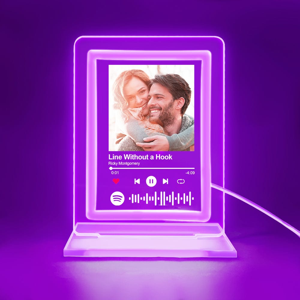 Custom Spotify Night Light Personalized Music Plaque Gifts for Lovers - Elm Studio