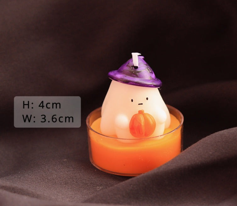 Cute Halloween Ghost Candle Set - Elm Studio