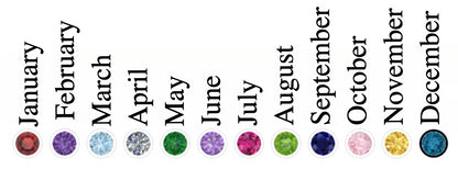 Personalized Birthstone Bypass Ring