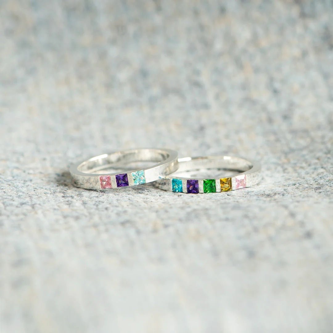 Birthstones Ring Band - Elm Studio