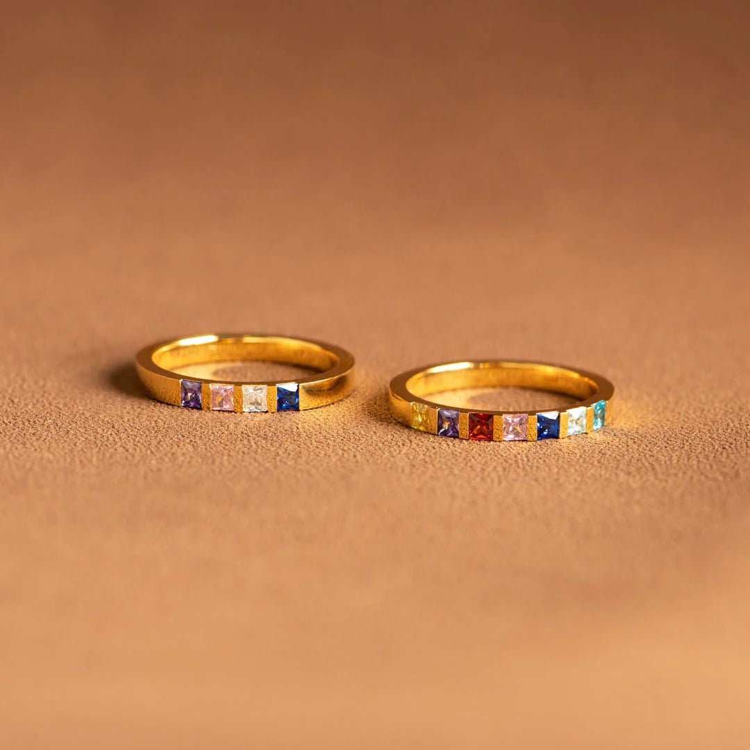 Birthstones Ring Band - Elm Studio