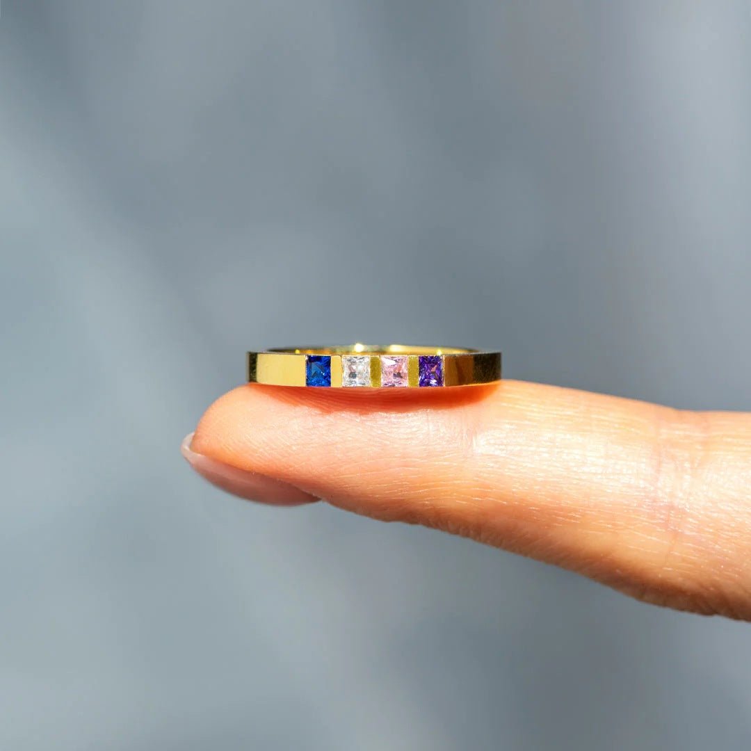 Birthstones Ring Band - Elm Studio