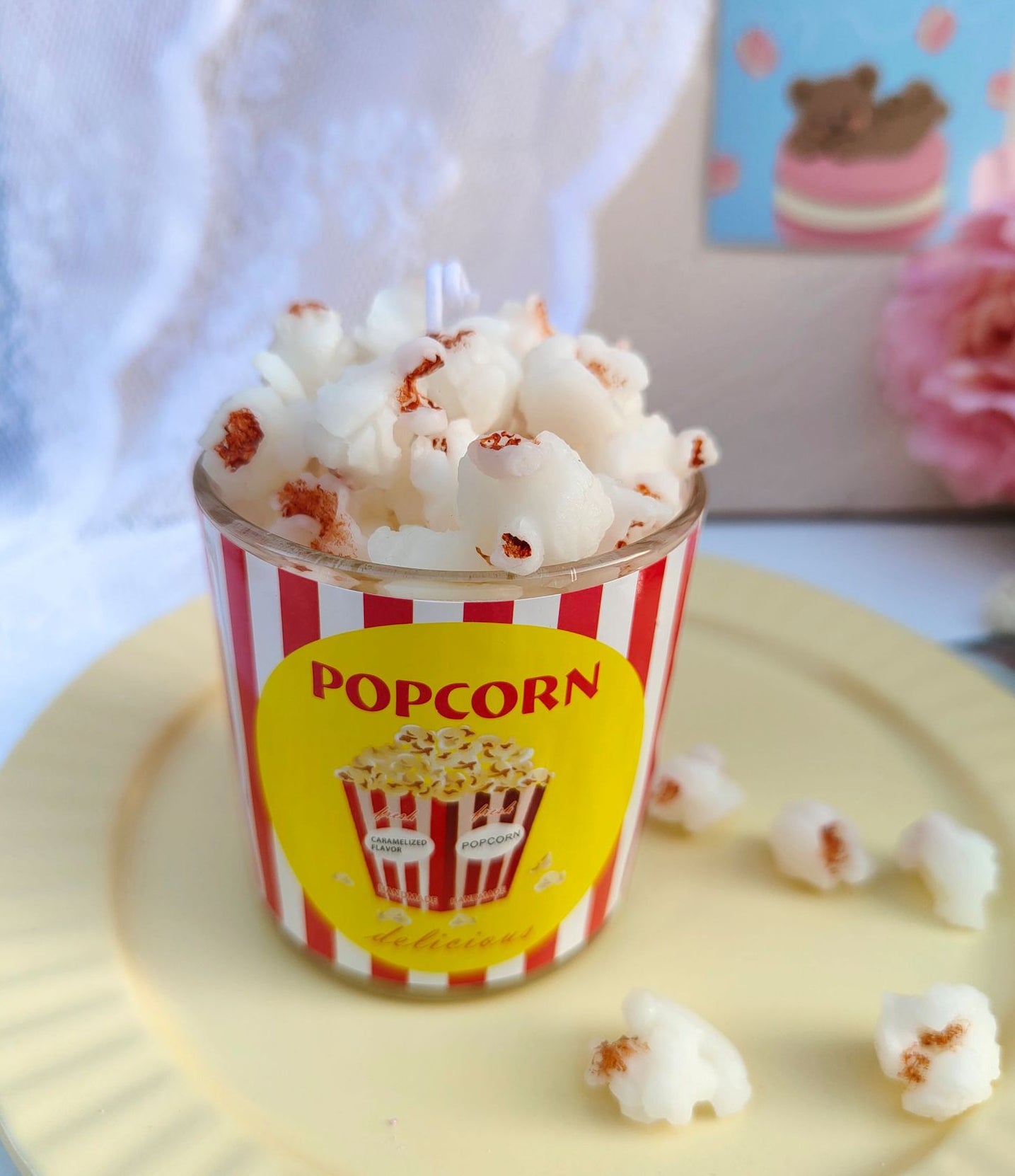 popcorn scented candle cup - Elm Studio