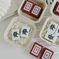 Mahjong Tile Candles, Mah Jongg Red Dragon & Green Dragon - Elm Studio