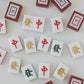 Mahjong Tile Candles, Mah Jongg Red Dragon & Green Dragon - Elm Studio